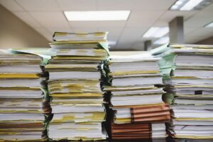 stacks of papers